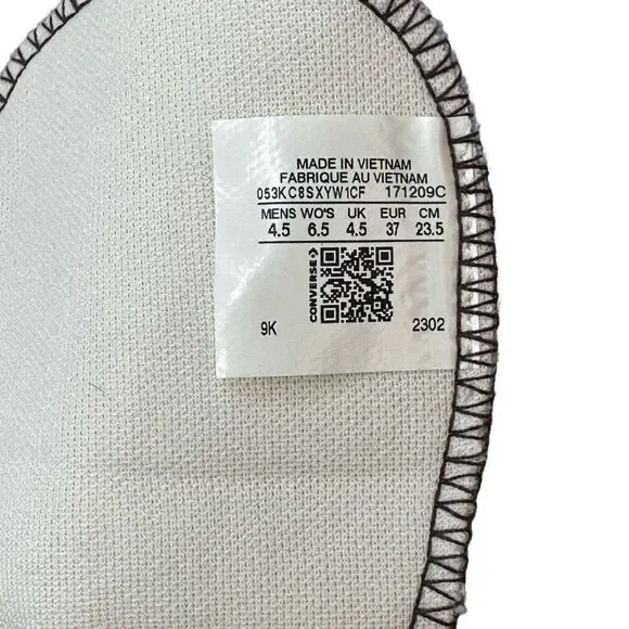 CONVERSE you Black & Lavender Lifted Platform High Top Chuck Taylor Size 6.5 - Picture 4 of 16